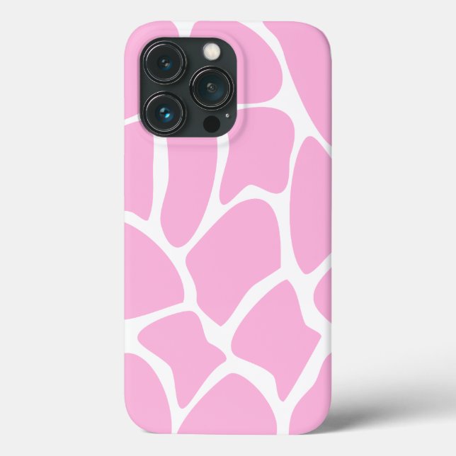 Coques Case-Mate iPhone Motif d'impression de girafe en rose de bonbons. (Verso)