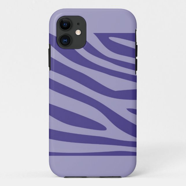 Coques Case-Mate iPhone Motif d'impression de peau moderne violet (Dos)