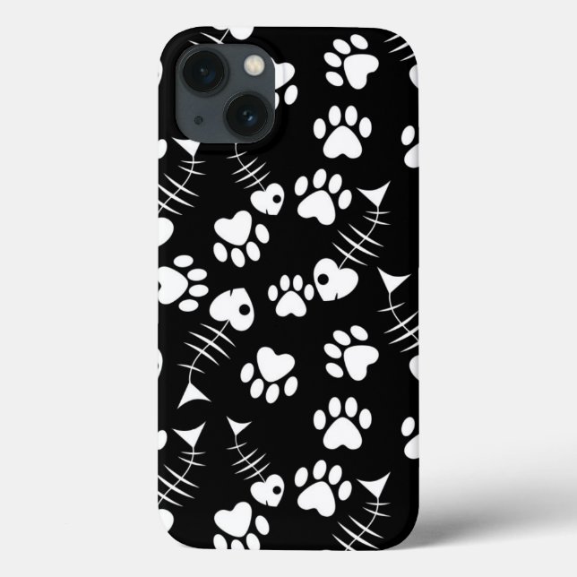 Coques Case-Mate iPhone motif d'impression pour chat de poisson (Verso)