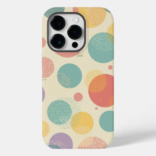 Coque Case-Mate iPhone Motif d'impression tout-en-un Pastel Polka Dot Ret