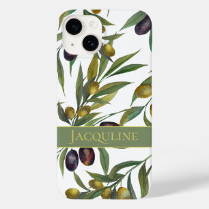 Coque Case-Mate iPhone Motif d'olive de style provençal français aquarell
