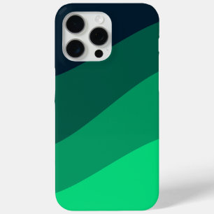 Coque Case-Mate iPhone Motif d'onde noir vert