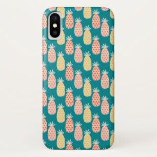 Coque iPhone X Motif Doodle d'ananas