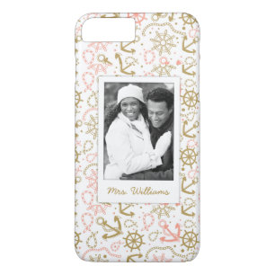 Etui iPhone Case-Mate Motif d'or d'Ancre votre photo et nom