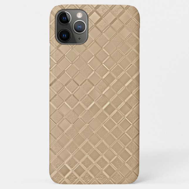 Coques Case-Mate iPhone Motif d'or en Champagne métallique (Dos)