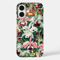 Motif d'orchidée blanche rose jaune