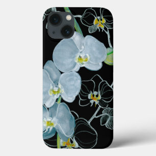 Coque Case-Mate iPhone Motif d'orchidées blanches d'aquarelle