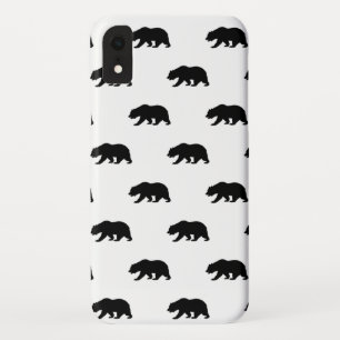 Coques Pour iPhone Motif d'ours grizzli blanc et noir