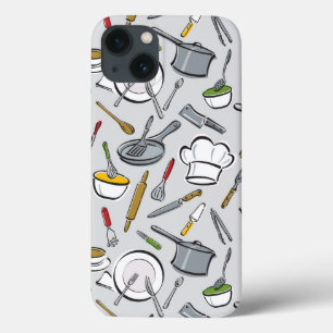 Etui iPhone 13 Motif d'outils de cuisine