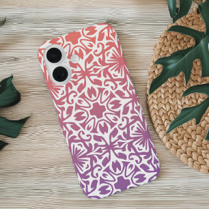 Coque Pour iPhone 16 Motif du carrelage espagnol coucher du soleil