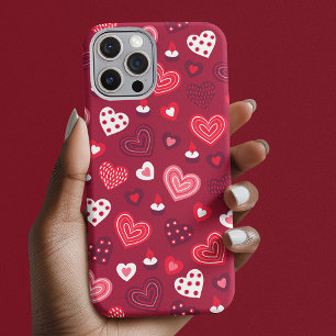 Coque iPhone 16 Pro Motif du coeur de la Saint Valentin