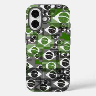 Coque Pour iPhone 16 Motif du drapeau brésilien
