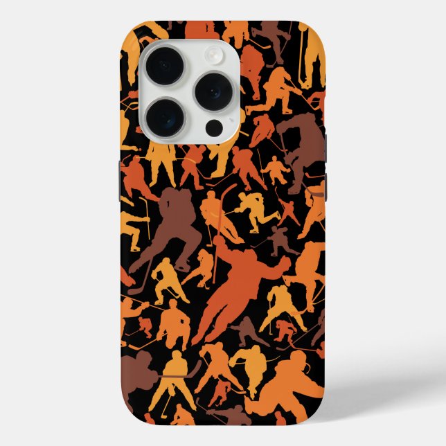 Coques Case-Mate iPhone Motif du joueur de hockey (Verso)
