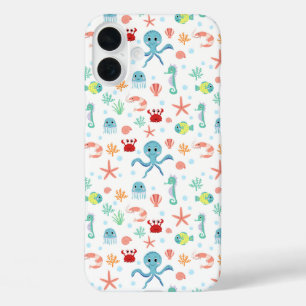 Coque Pour iPhone 16 Plus Motif du monde marin