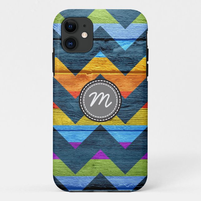 Coques Case-Mate iPhone Motif du zigzag du chevron aztèque #7 (Dos)