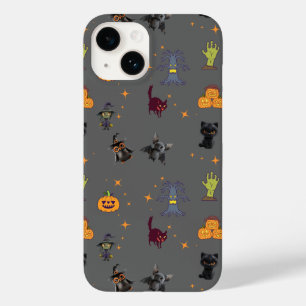 Coque Case-Mate iPhone Motif éffrayant d'Halloween avec Chats Noirs, Citr