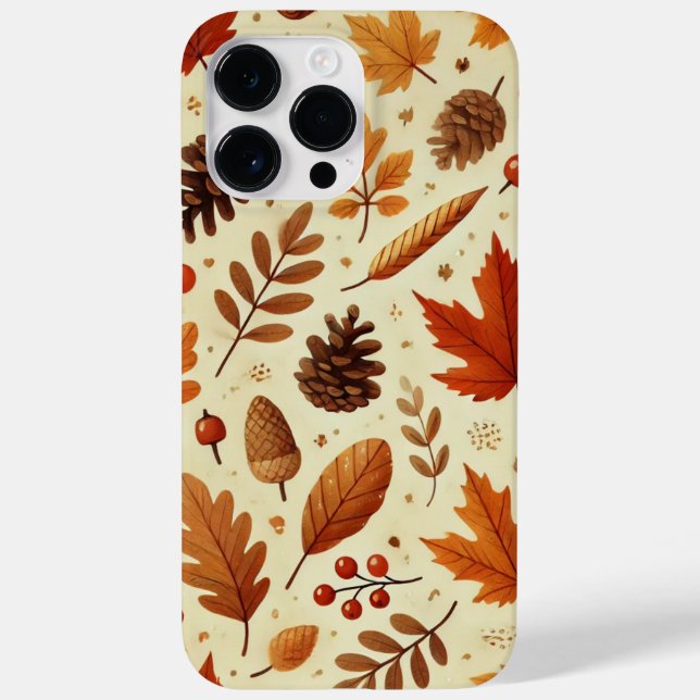 Coques Case-Mate iPhone Motif élégant d'automne (Verso)