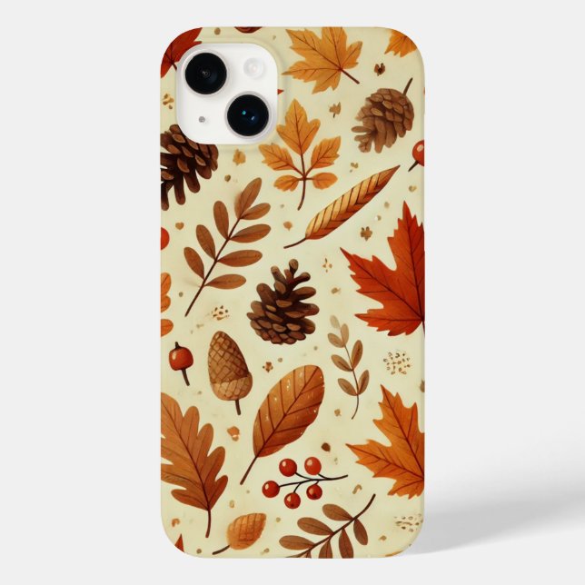 Coques Case-Mate iPhone Motif élégant d'automne (Verso)