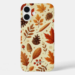 Coque Pour iPhone 16 Plus Motif élégant d'automne