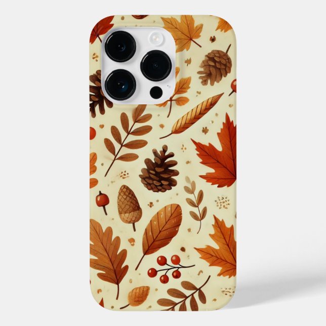 Coques Case-Mate iPhone Motif élégant d'automne (Verso)