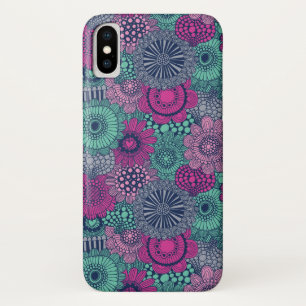 Coque iPhone X motif élégant et lumineux de magnifiques fleurs