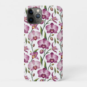 Case-Mate iPhone Case Motif élégant et sans couture d'orchidée violette