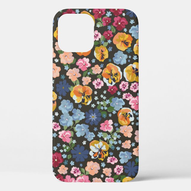 Coques Case-Mate iPhone Motif élégant sans couture avec un flux mignon (Verso)