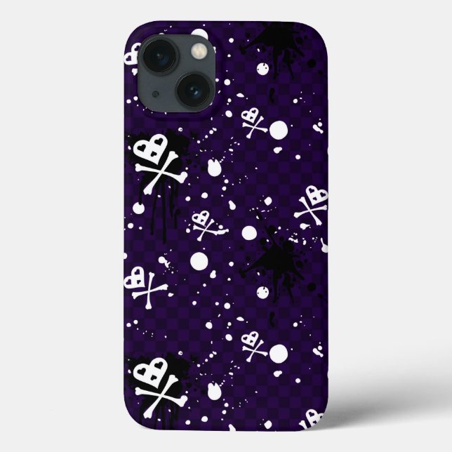 Coques Case-Mate iPhone Motif Emo Couleur Foncé Avec Peinture (Verso)