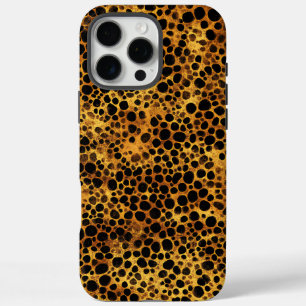 Coque iPhone 16 Pro Max Motif Empreinte de léopard Abstrait