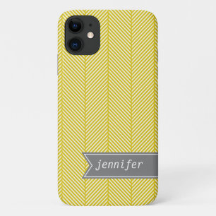 Etui iPhone Case-Mate Motif en arête de poisson jaune {sélectionnez