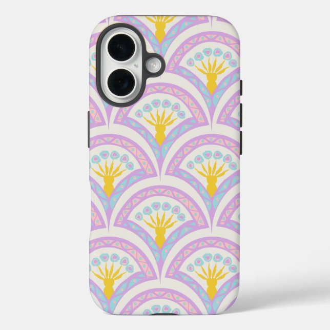 Coques Case-Mate iPhone Motif en coquille de couleur pastel (Verso)