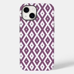 Coque Case-Mate iPhone Motif en diamant blanc et mauve