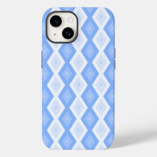Coque Case-Mate iPhone Motif en diamant bleu pâle