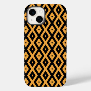 Coque Case-Mate iPhone Motif en diamant jaune et noir