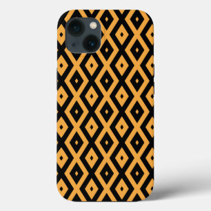 Case-Mate iPhone Case Motif en diamant jaune et noir Coque-Mate iPhone