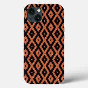 Case-Mate iPhone Case Motif en diamant orange et noir Coque-Mate iPhone