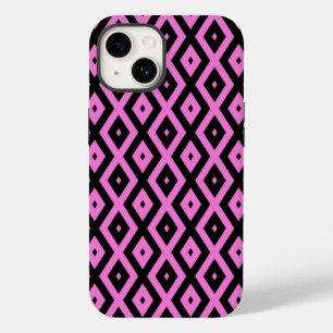 Coque Case-Mate iPhone Motif en diamant rose et noir
