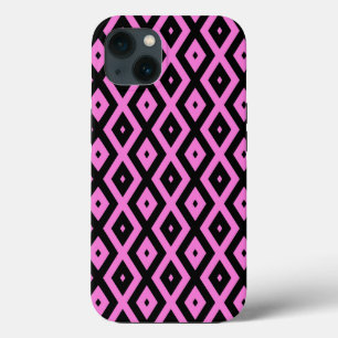 Case-Mate iPhone Case Motif en diamant rose et noir Coque-Mate iPhone ca