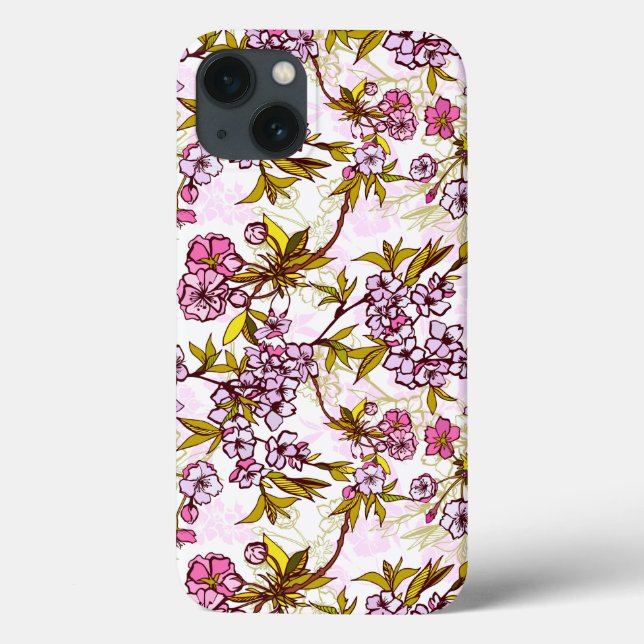 Coques Case-Mate iPhone Motif en fleurs de cerisiers  (Verso)