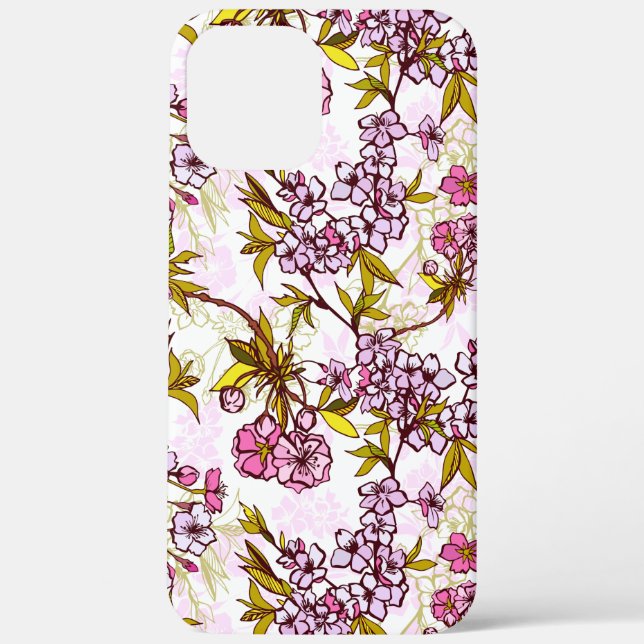 Coques Case-Mate iPhone Motif en fleurs de cerisiers (Verso)