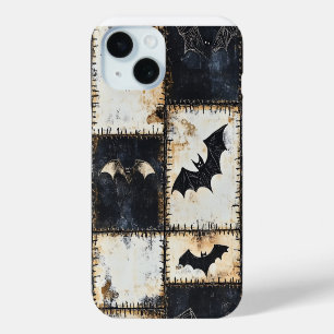 Coque Case-Mate iPhone Motif en jean gothique grunge avec chauves-souris 
