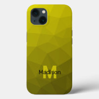 Motif en maille géométrique gris foncé jaune