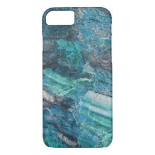 Coque Case-Mate iPhone Motif en marbre Abstrait bleu profond