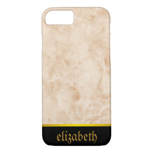 Coque Case-Mate iPhone motif en marbre et Faux Gold Foil personnalisés