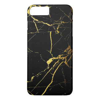 Etui iPhone Case-Mate Motif en marbre moderne Black Gold à peine là