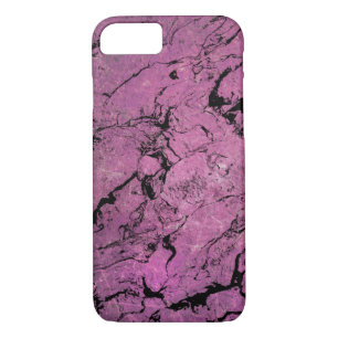 Coques Pour iPhone motif en marbre rose et noir