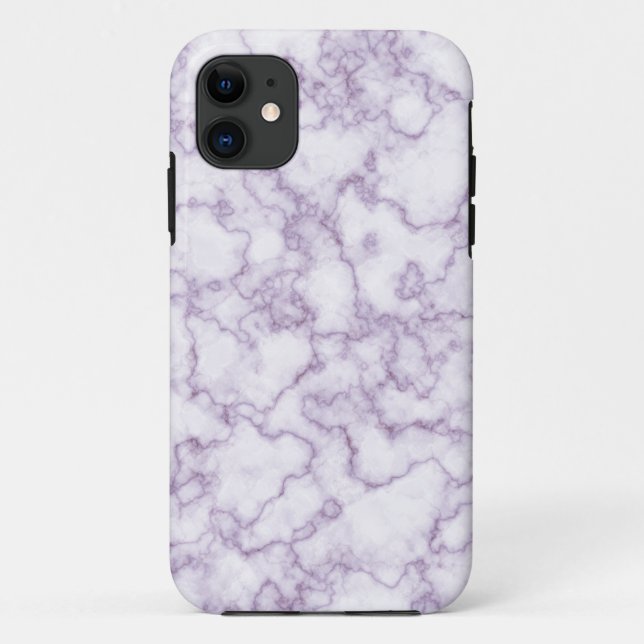 Coques Case-Mate iPhone Motif en marbre violet (Dos)