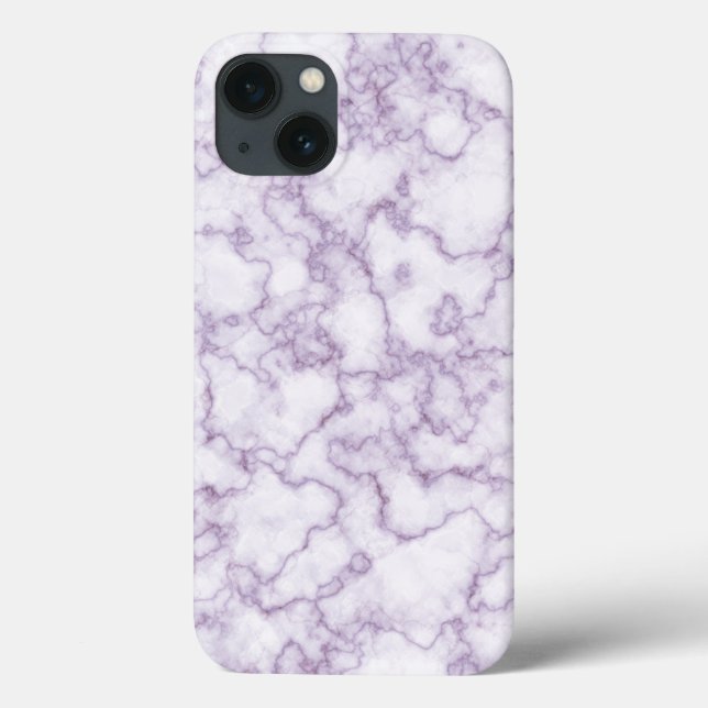 Coques Case-Mate iPhone Motif en marbre violet (Verso)