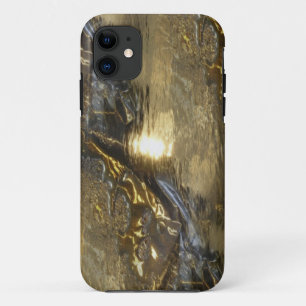 Etui iPhone Case-Mate motif en métal - or argent