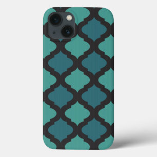 iPhone 13 Coque motif en mosaïque de style arabe
